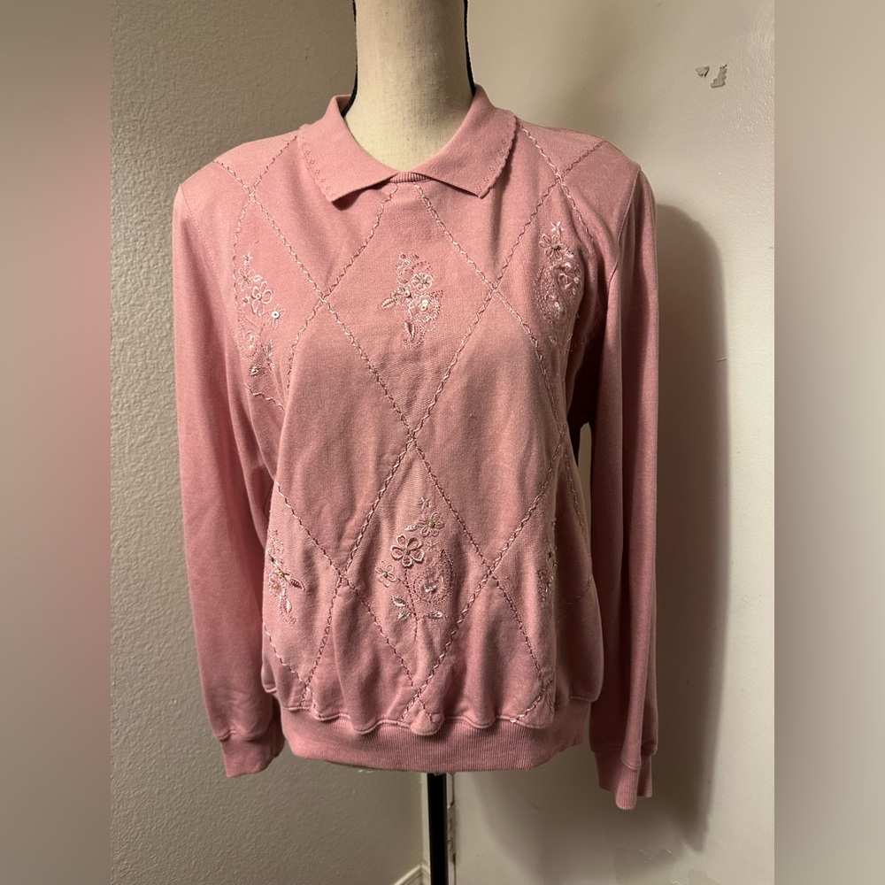 ⭐ Last Chance! Alfred Dunner Soft Pink Knit Top